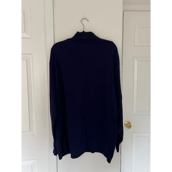 Vintage Titans Football Thin Navy Blue Turtleneck Size 2X - Picture 2 of 5